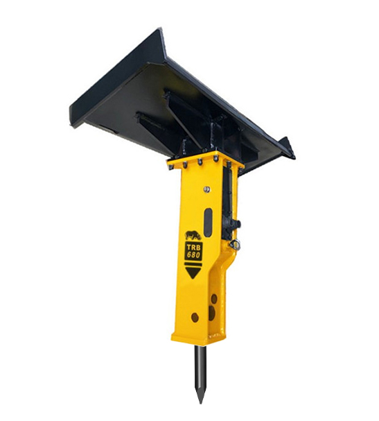 Skid steer loader hydraulic breaker